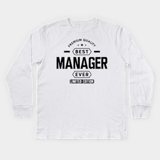 Manager - Best Manager Gift Kids Long Sleeve T-Shirt